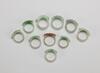 Late Qing/Republic - A Group Of Ten Jadeite Rings