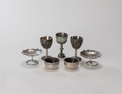 Late Qing/Republic-A Group Of Seven Sliver Wine Cups