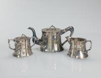 Republic-A Set Of Three Silver Gilt Tea Set, With Mark(Guantanamo Gong Si)