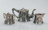 Republic-A Set Of Three Silver Gilt Tea Set, With Mark(Guantanamo Gong Si) - 4