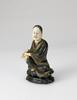 Qing-A Soapstone Carved Guanyin With Wood Stand - 2