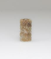 QingA Celadon White Jade Carved Ru Yi Pendant