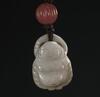 Qing or Earlier-A White Jade Carved Buddha and Melon String Together - 4