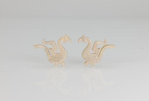 Western Zhou- A Pair Of Jade Birds