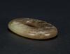 A Yellowish Jade Carved &#8216;Two Chilong&#8217; Pendant - 3