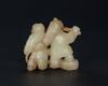 Ming - A White Jade Carved Two Boy - 8