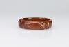 Song- A Reddish Carved Bangle - 6