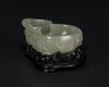 QingA Jadeite Carved Gourd Washer - 2