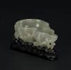 QingA Jadeite Carved Gourd Washer - 4