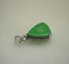 An Icy Traslucent Sweet Bright Green Jadeite Pendant - 4