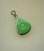 An Icy Traslucent Sweet Bright Green Jadeite Pendant - 5