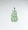 A Full Green Glassy Jadeite Jade Guanyin Pendant