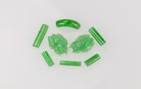 A Group Of Eight Small Piece Of Green Jadeite