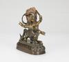 QingA Gilt-Bronze Figure Of Four Arm Mahakala - 5