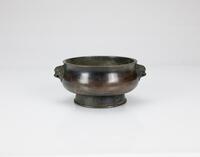 QingA Bronze &#8216;Beast Ear&#8217; Censer