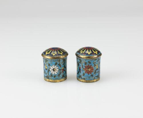 MingA Pair Of Cloisonn&#233; Enamel Piece