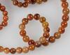 A Four Reddish Jadeite Beads Necklace - 16