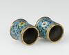 MingA Pair Of Cloisonn&#233; Enamel Piece - 10