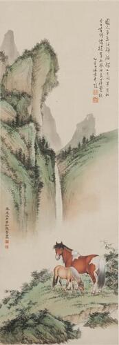 Ma Jin(1900-1970) Ink And Color On Paper