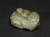 Qing- A Celadon Jade Carved Beast Toggle - 5