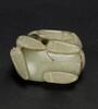Qing- A Celadon Jade Carved Beast Toggle - 10