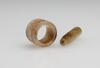 Qing- A russet White Jade Archer Ring And Cigarette Holder - 9