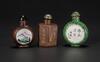 Early 20th Century- Group Of Three Zisha Snuff Bottle - 5