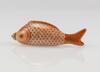 A Gilt-Iron Red Glazed Koi Snuff Bottle - 5