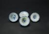 Late Qing/Republic- A Three Blue And White Cups and One Cup Pad With Mark - 5