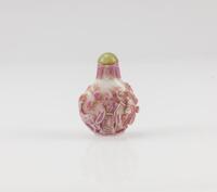A Pink Peking Glass Snuff Bottle