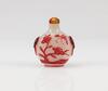 Late Qing- A Overlay Red Glass Snuff Bottle