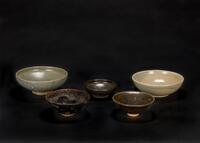 A Group Of Five Bowls