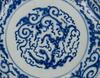 Qing-A Blue and White ‘Chilong’ Plate - 3