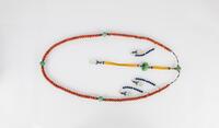 Oing-A Coral Beads with Jadeite, Lapis, Crystal Chaozhu
