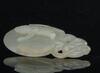 Qing-A Russet White Jade Carved Butterfly Pendant - 4