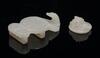 Qing-A White Jade ‘Shou’ Beltbuckle and White Jade ‘Chilung’ Button - 3