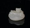 Qing-A White Jade ‘Shou’ Beltbuckle and White Jade ‘Chilung’ Button - 5
