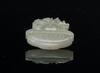 Qing- A White Jade Carved Fu,Shou Basket - 3