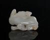 Ming-A White Jade Carved Boy Holding Lingzi - 2