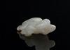 Ming-A White Jade Carved Boy Holding Lingzi - 3