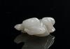 Ming-A White Jade Carved Boy Holding Lingzi - 4