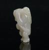 Qing-A White Jade Carved ‘Monkey And Peach’ - 5