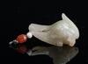 Qing-A Russet White Jade Carved Magpie - 3