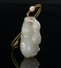 Qing-A White Jade Double-Gourd - 4