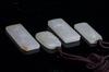 A Group of Four Fine White Jade Carved ‘Flowers’ Pendants - 5