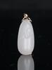 A Group of 6 Fine White Jade Carved ‘Flowers’ Pendants - 5