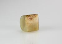 Qing-A Russet White Jade Archers Ring