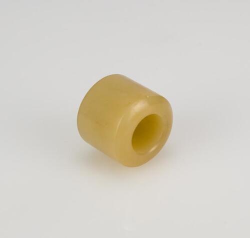 Qing-A Yellow White Jade Archers Ring