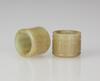 Qing-A Two White Jade Carved ‘Character’ Archers Rings - 5