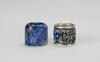 Qing-A Silver And Lapis Carved Archers Rings - 5